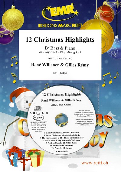 R. Willener: 12 Christmas Highlights, TbBKlav (+CD)
