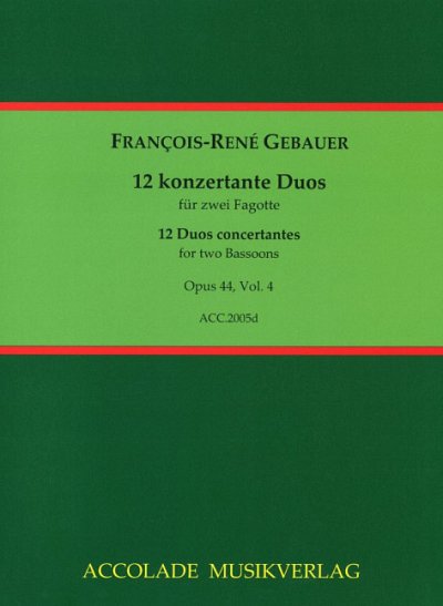 F.R. Gebauer y otros.: 12 konzertante Duos op. 44 Vol. 4