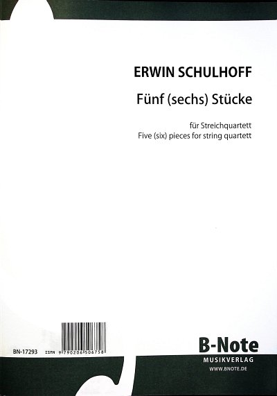 E. Schulhoff: 5 (6) Stücke, 2VlVaVc (Part.)