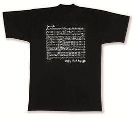 W.A. Mozart: T-Shirt Mozart Größe L (schwarz)