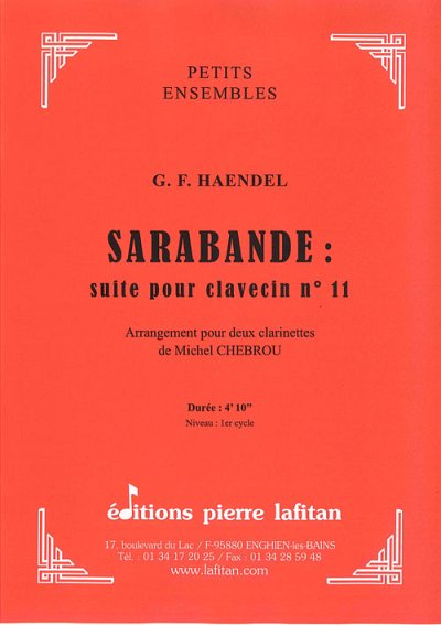 Sarabande : Suite Pour Clavecin N° 11, 2Klar (Part.)