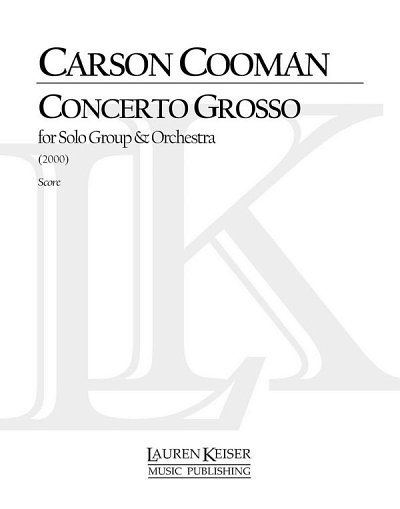 C. Cooman: Concerto Grosso, Sinfo (Part.)