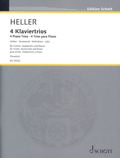 AQ: B. Heller: 4 Klaviertrios, VlVcKlv (KlaPa+St) (B-Ware)