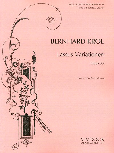 B. Krol: Lassus-Variationen op. 33 