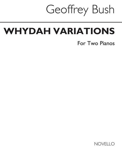G. Bush: Whydah Variations For Two Pianos, Klav4m (Bu)