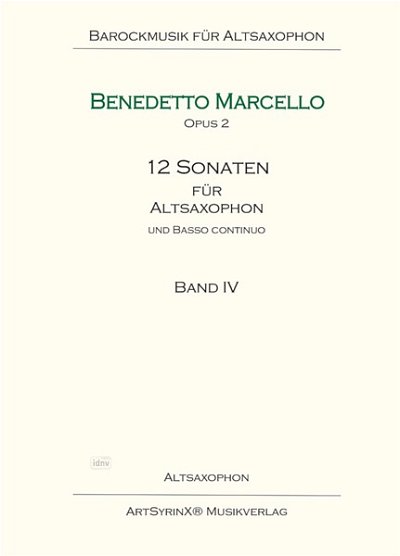B. Marcello: 12 Sonaten für Altsaxophon und Klavie, ASaxKlav
