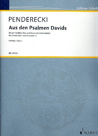 K. Penderecki: Aus den Psalmen Davids , GchInstr (Part.)