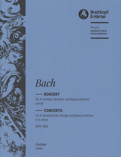 J.S. Bach: Cembalokonzert a-moll BWV 106, 4CembStrBc (Part.)