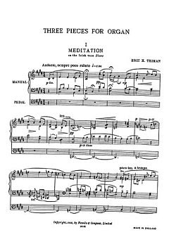 E. Thiman: Three Pieces for Organ, Org