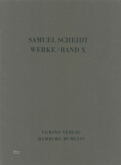 S. Scheidt: Geistliche Konzerte 3/1 Werke Bd 10~Ugrino