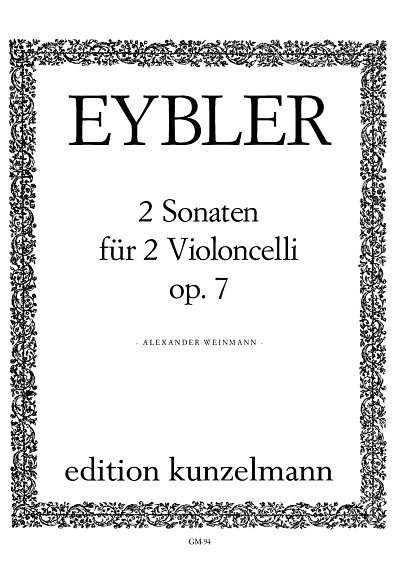 E. Joseph: 2 Sonaten op. 7, 2Vc (Stsatz)