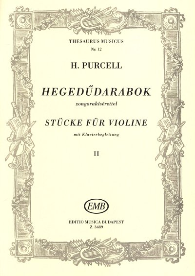 H. Purcell: Stuecke fuer Violine 2, VlKlav (KlavpaSt)