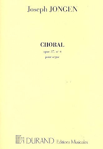 J. Jongen: Choral op. 37,4, Org