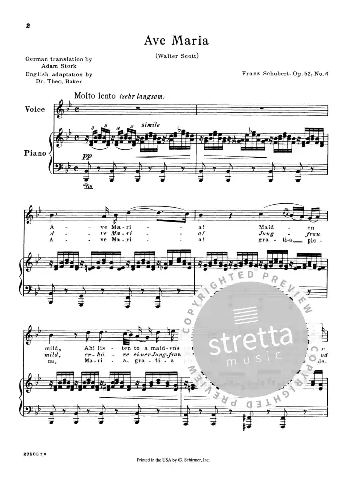 F. Schubert: Ave Maria op. 52/6 D 839, GesHKlav (1)
