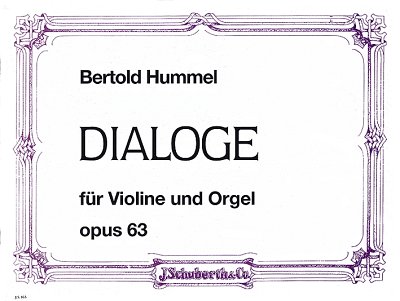 H. Bertold: Dialoge op. 63 , VlOrg