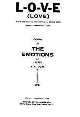 Joe Favale, Henry Boye, The Emotions: L-O-V-E (Love)