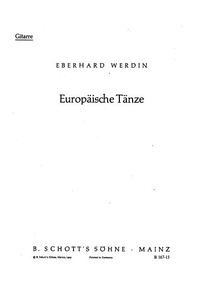 W. Eberhard: Europäische Tänze , Schulo (Git)