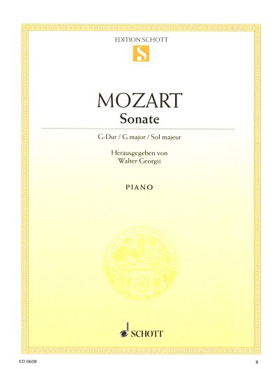 W.A. Mozart: Sonate 5 G-Dur Kv 283 (189h)
