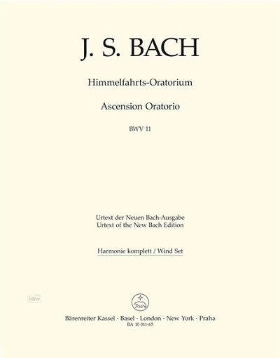 J.S. Bach: Himmelfahrts-Oratorium BWV 11, 4GesGchOrch (HARM)