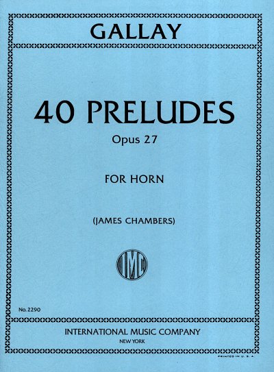 40 Preludes Op. 27 (Chambers), Hrn