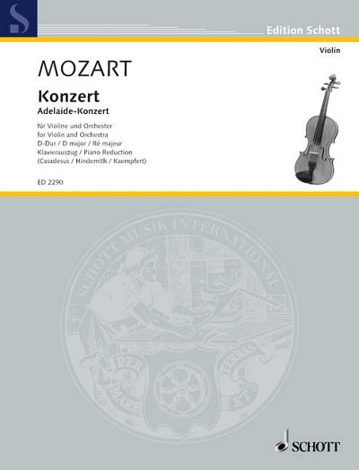 DL: W.A. Mozart: Konzert D-Dur, VlOrch (KASt)
