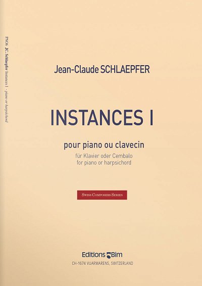 J. Schlaepfer: Instances I, Klav/Cemb