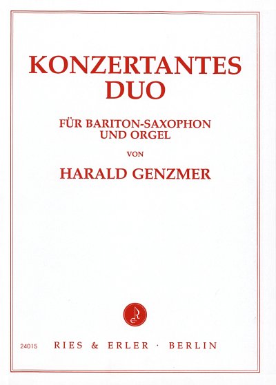 H. Genzmer: Konzertantes Duo Bariton-Saxophon und Orgel GeWV 422 (1989)