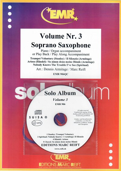 D. Armitage: Solo Album Volume 03, SsaxKlav/Org (+CD)