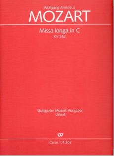 W.A. Mozart: Missa longa in C KV 262, GesGchOrchOr (Org)