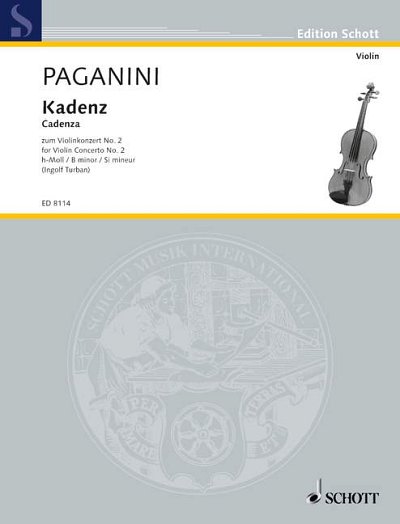 N. Paganini: Cadenza to the Violin Concerto No. 2 B Minor