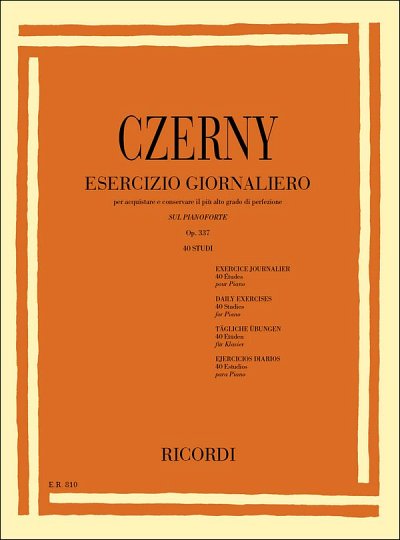 C. Czerny: Esercizio Giornaliero Per Acquistare E Cons, Klav