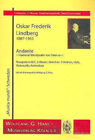 Lindberg Oskar Frederik: Andante (Gammal Faebodpsalm Von Dal