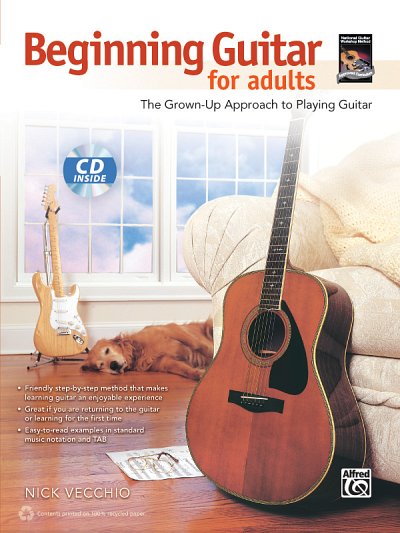 N. Vecchio: Beginning Guitar for Adults, Git (+CD)