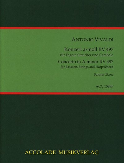 AQ: A. Vivaldi: Konzert a-Moll RV 497, FgStrCemb (P (B-Ware)