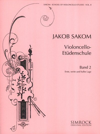 J. Sakom: Violoncello-Etüden-Schule 2, 1-2Vc