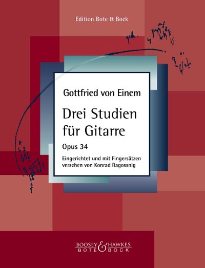 G. v. Einem: Drei Studien fuer Gitarre op. 34, Git