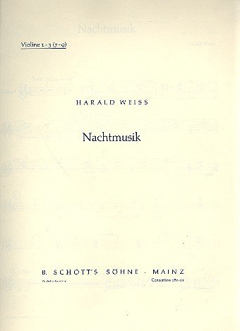 H. Weiss: Nachtmusik 