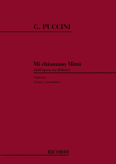 G. Puccini: La Boheme: Mi Chiamano Mimi', GesKlav
