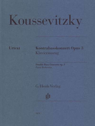 S. Koussevitzky: Kontrabasskonzert op. 3, KbOrch (KASt)