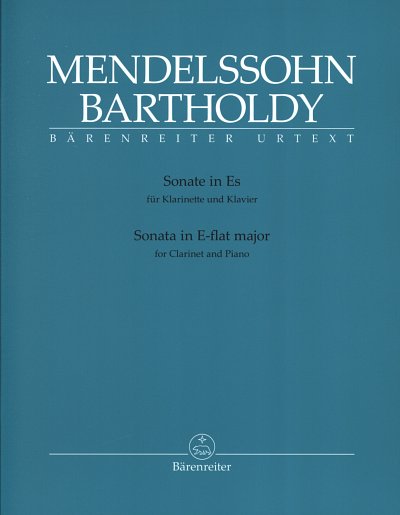 F. Mendelssohn Barth: Sonate in Es, KlarKlav (KA+St)