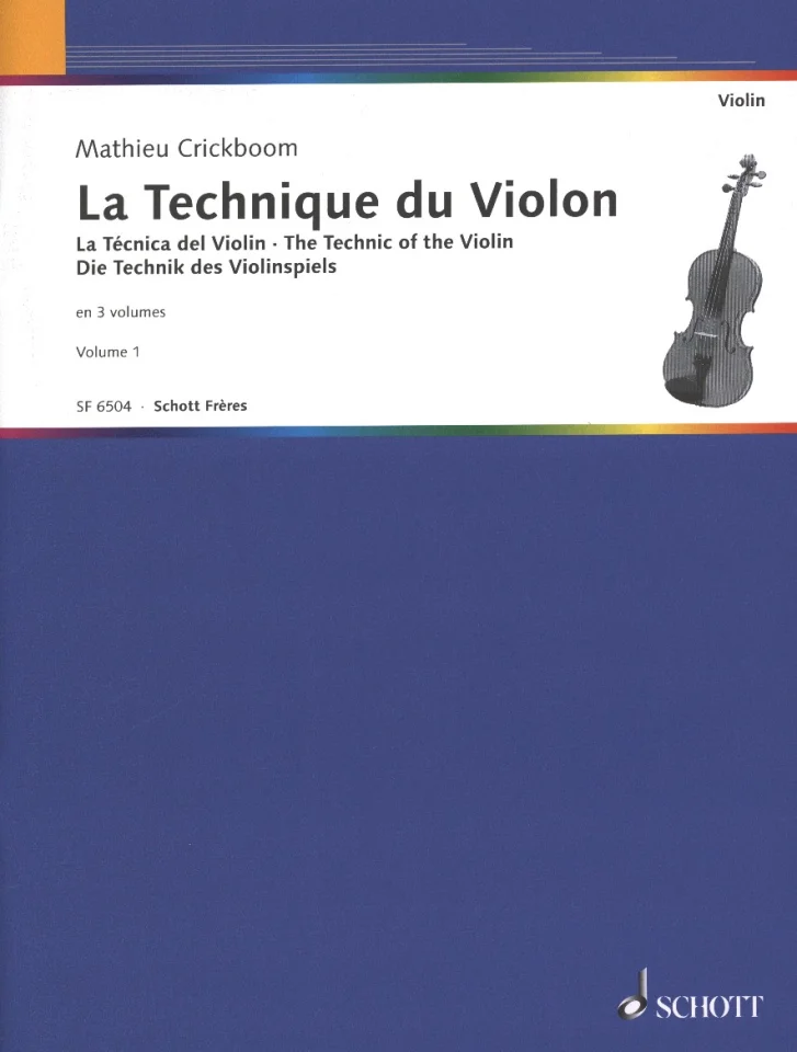 M. Crickboom: Die Technik des Violinspiels 1, Viol (0)