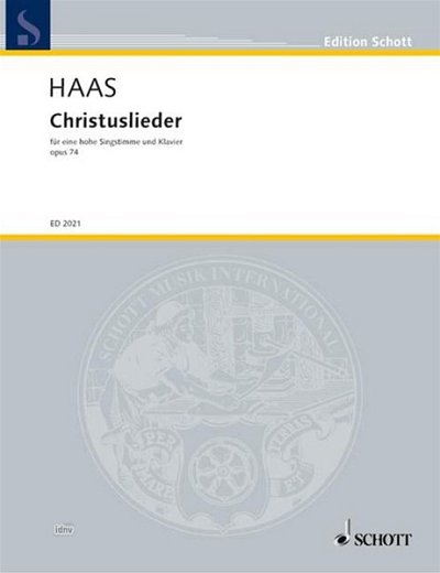J. Haas: Christuslieder op. 74 , GesKlav