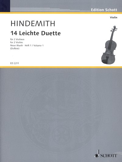 P. Hindemith: 14 Leichte Duette, 2Vl (Sppa)