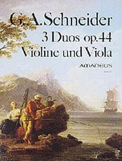 Schneider Georg Abraham: 3 Duette Op 44