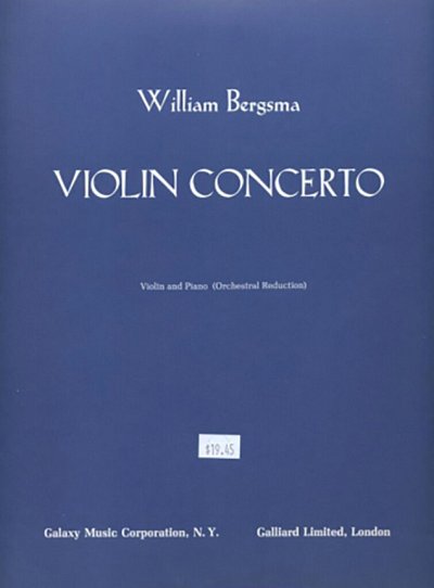 Concerto for Violin, VlKlav (Bu)