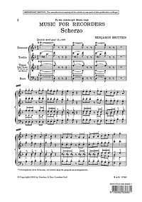 B. Britten: Scherzo (Pa+St)