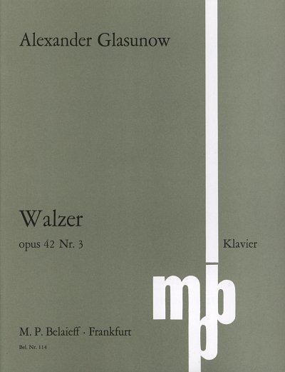 A. Glasunow: Walzer Op 42/3