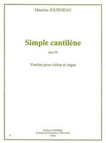 Simple cantilène Op.50 (Bu)