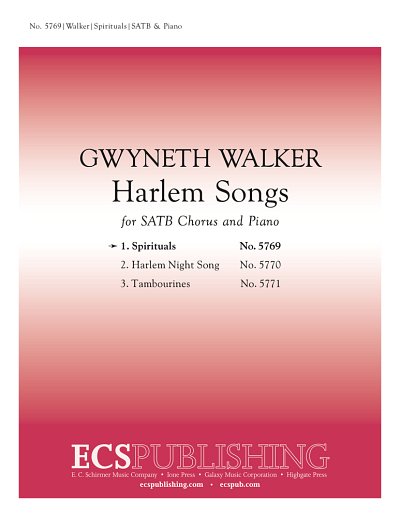 G. Walker: Harlem Songs: No. 1 Spirituals, GchKlav (Part.)