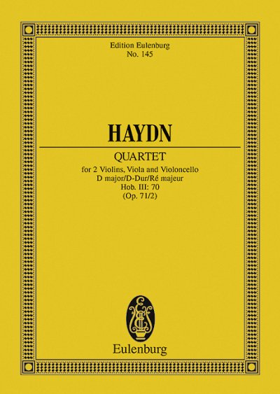J. Haydn: Quatour à cordes Ré majeur